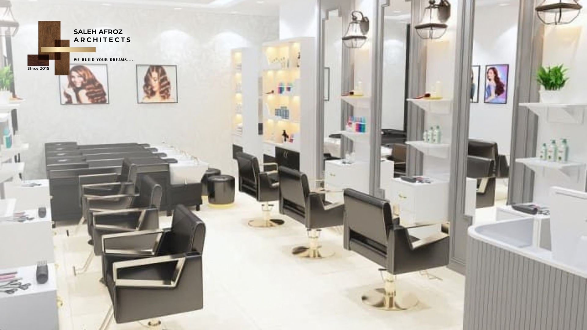Creative Beauty Studio Interior Design Company in Uttara | Saleh Afroz Architects